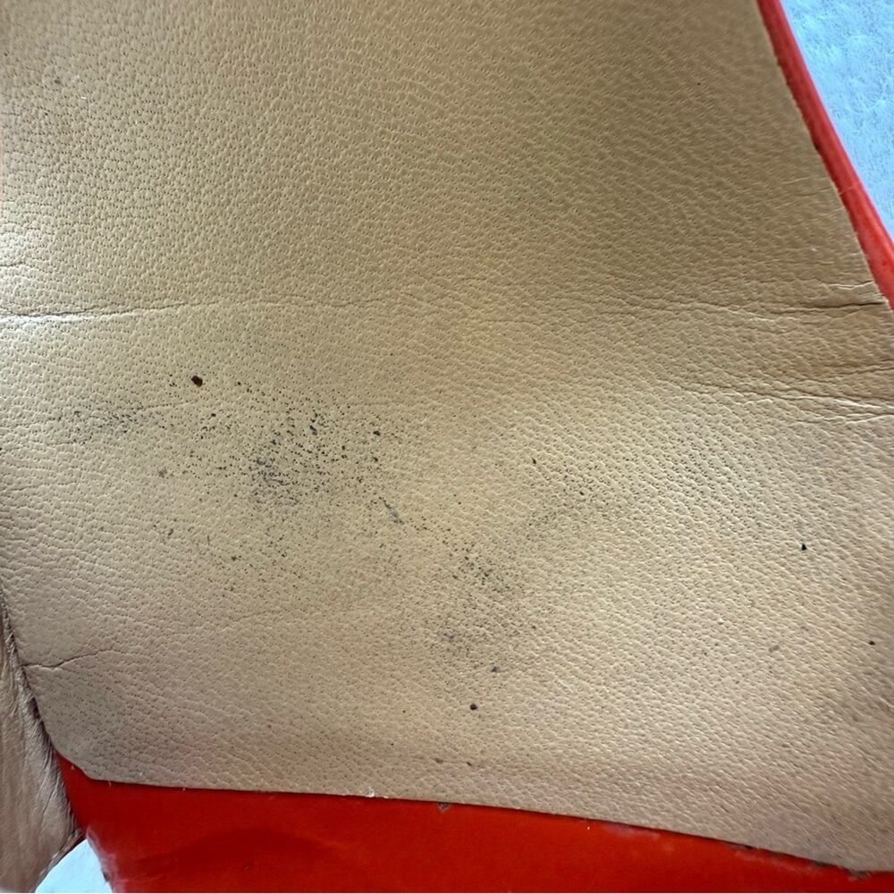 HERMES women patent leather platform sandals size 38 EU Authentic Retail 1100$ - Picture 4 of 10